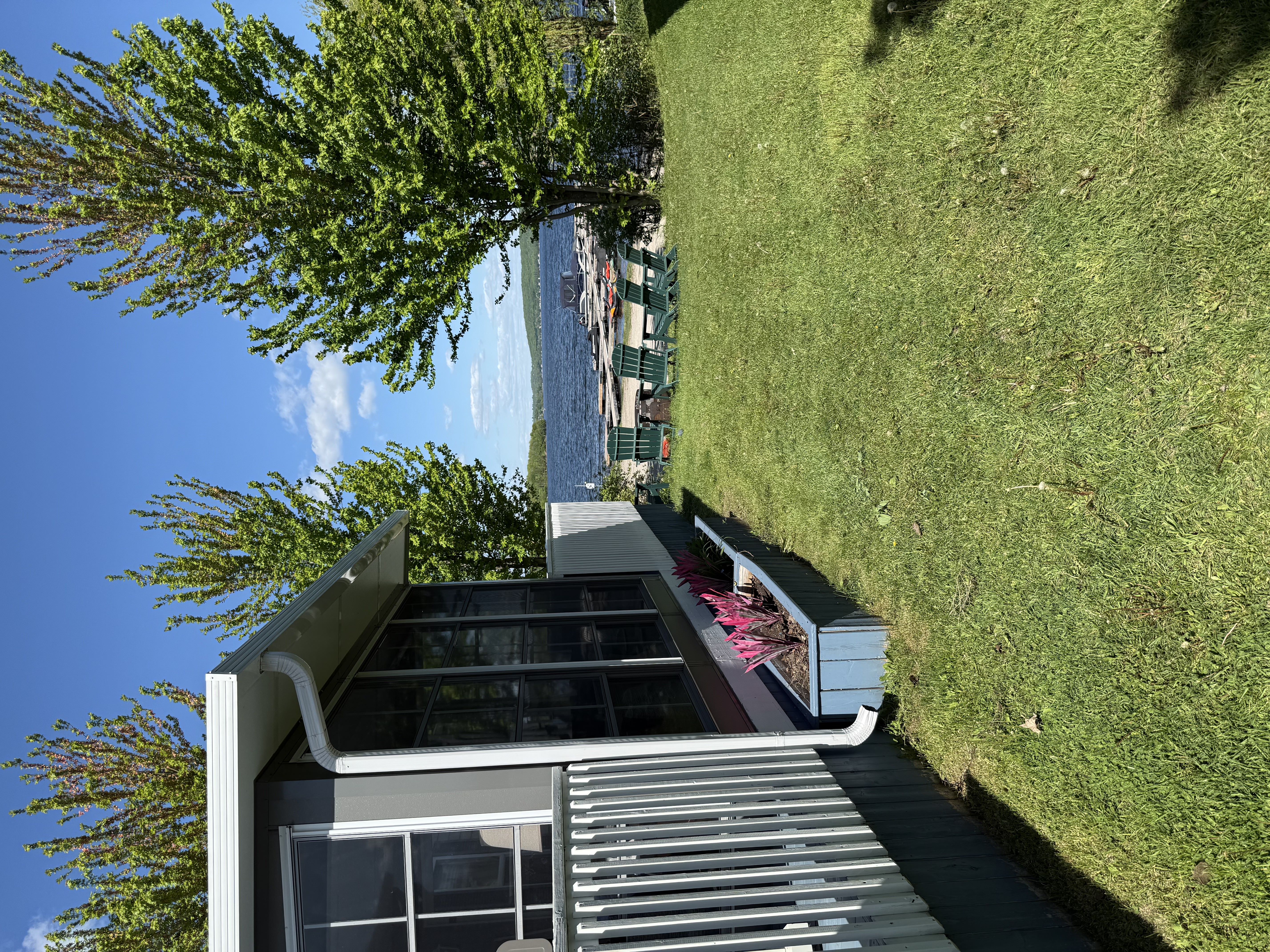 Front deck lake view